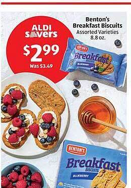 Aldi Benton's breakfast biscuits offer