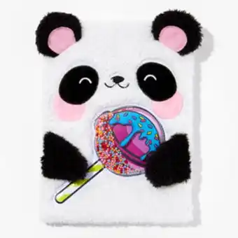 Claire's Dessert panda shaker sketchbook offer