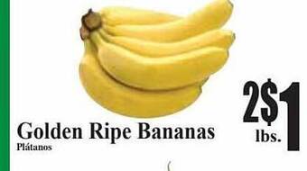 Baja Ranch Golden ripe bananas offer