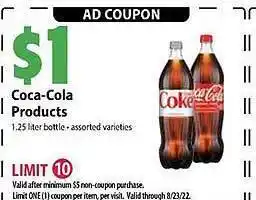 Fiesta Mart Cocacola products offer