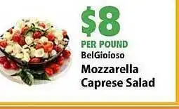 Fiesta Mart Belgioioso mozzarella caprese salad offer