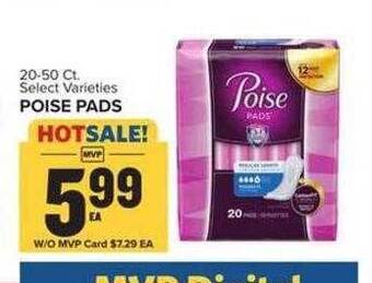 Food Lion Poise pads offer