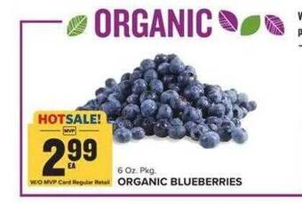 Food Lion Organic blueberries offer