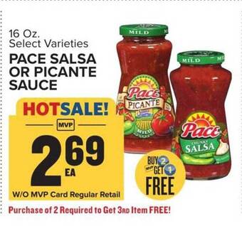 Food Lion Pace salsa or picante sauce offer