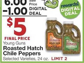 United Supermarkets Roasted hatch chile peppers offer