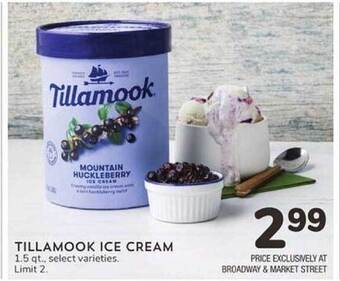 Albertsons Tillamook ice cream offer