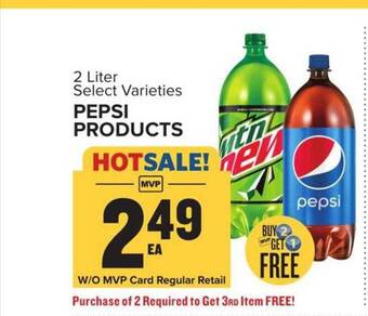 Food Lion Pepsi products offer