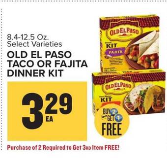 Food Lion Old el paso taco or fajita dinner kit offer