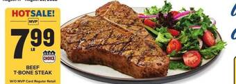 Food Lion Beef tbone steak offer