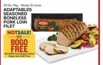 Food Lion Adaptables seasoned boneless pork loin filet offer