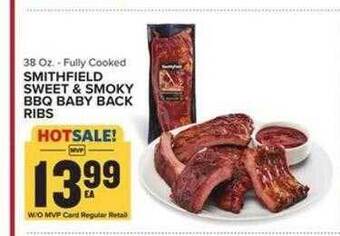 Food Lion Smithfield sweet & smoky bbq baby back ribs offer
