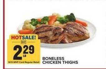 Food Lion Boneless chicken thighs offer