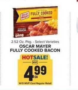 Food Lion Oscar mayer fully cooked bacon offer