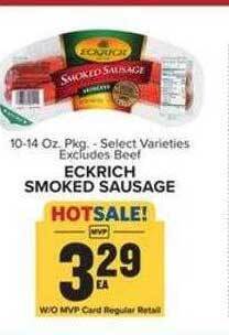 Food Lion Eckrich smoked sausage offer