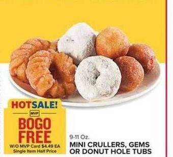 Food Lion Mini crullers, gems or donut hole tubs offer