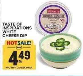 Food Lion Taste of inspirations white cheese dip offer