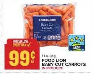 Food Lion Food lion baby cut carrots offer