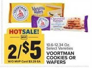 Food Lion Voortman cookies or wafers offer