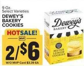 Food Lion Dewey's bakery cookies offer
