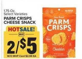 Food Lion Parm crisps cheese snack offer