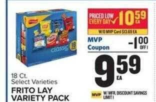Food Lion Frito lay variety pack offer
