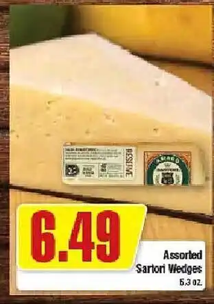 Assorted sartori wedges