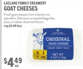 New Seasons Market Laclare family creamery goat cheeses offer