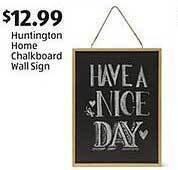 Aldi Huntington home chalkboard wall sign offer