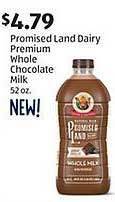 Aldi Promised land dairy premium whole chocolate milk offer