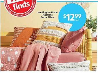 Aldi Huntington home macrame decor pillow offer