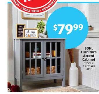 Aldi Sohl furniture accent cabinet offer