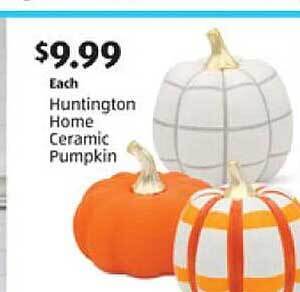 Aldi Huntington home ceramic pumpkin offer