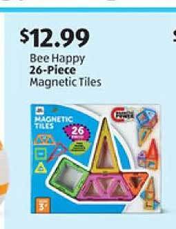 Aldi Bee happy 26-piece magnetic tiles offer