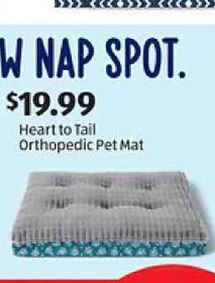 Aldi Heart to tail orthopedic pet mat offer