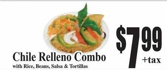 Baja Ranch Chile relleno combo offer