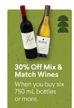 Bel Air Markets Match wines offer