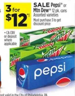 Dollar General Pepsi mtn dew offer