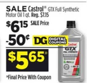 Dollar General Castrol offer
