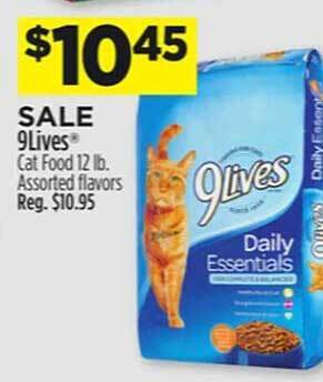 Dollar General 9lives cat food offer