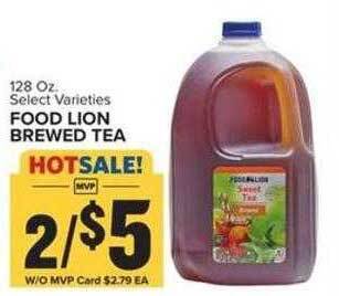 Food Lion Food lion brewed tea offer