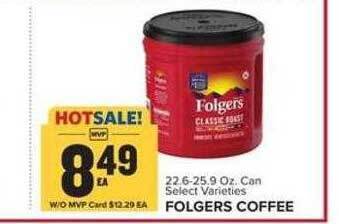 Food Lion Folgers coffee offer
