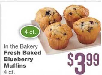 Forest Hills Food Fresh baked blueberry muffins offer