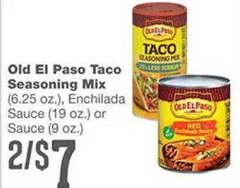 Forest Hills Food Old el paso taco seasoning mix offer