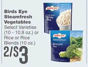 Forest Hills Food Birds eye steamfresh vegetables offer