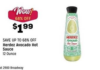 Grocery Outlet Herdez avocado hot sauce offer