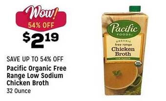 Grocery Outlet Pacific organic free range low sodium chicken broth offer