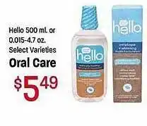 Maceys Hello oral care offer
