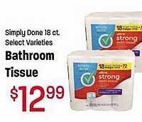 Maceys Simply done bathroom tissue offer