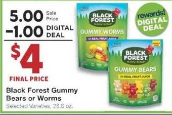 Market Street Black forest gummy bears or worms offer