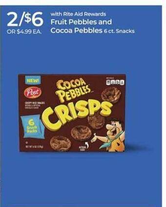 Rite Aid Fruit pebbles and cocoa pebbles offer